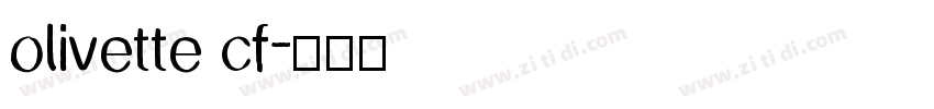 olivette cf字体转换
